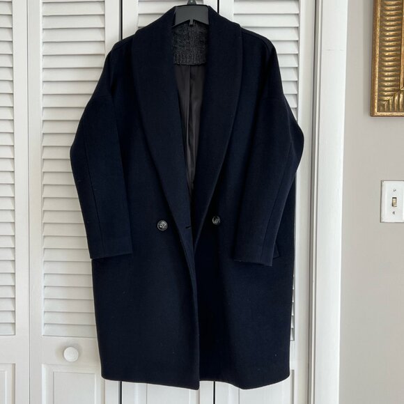 SØSKEN Studios Oversized Wool-Blend Coat (Size: Med., 8-10; See photo) - Picture 2 of 8
